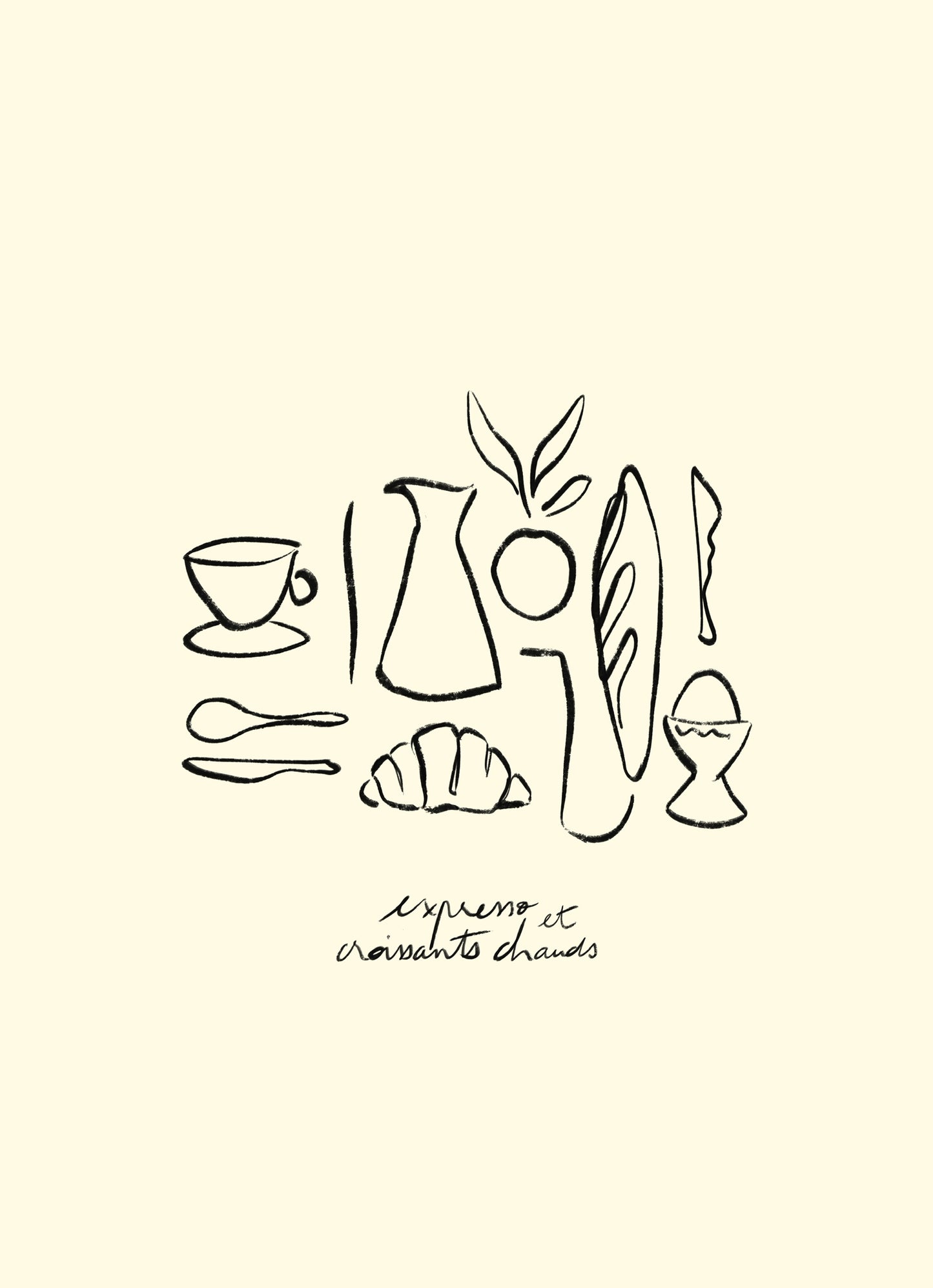 Espresso and Hot Croissants