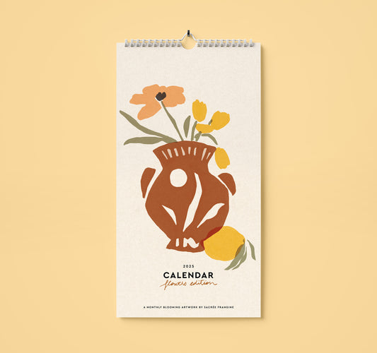 2025 Wall Calendar - Flowers