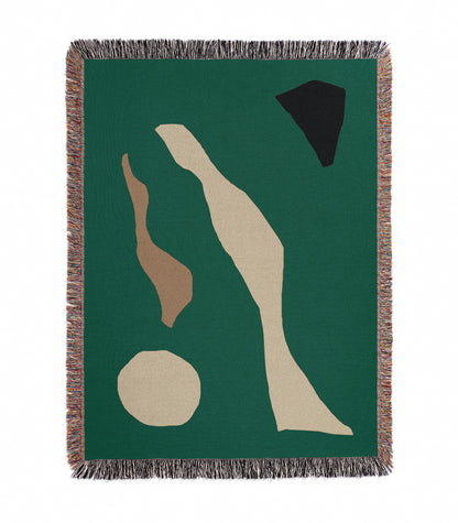 Green Walk Woven Blanket