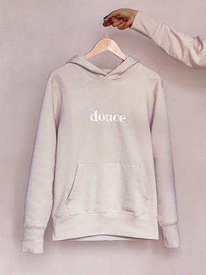 Hoodie "Douce" en coton bio - Blush